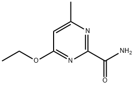 4-乙氧基-6-甲基嘧啶-2-甲酰胺 结构式