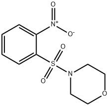 4-(2-ニトロフェニルスルホニル)モルホリン 化学構造式