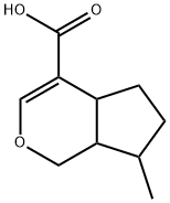 1,4A,5,6,7,7A-六氢-7-甲基环戊二烯并[C]吡喃-4-羧酸,99173-00-9,结构式