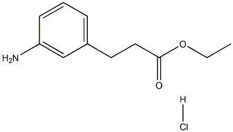 3-AMino-benzenepropanoic acid ethyl ester HCl Structure