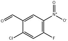 2-Chloro-4-fluoro-5-nitrobenzaldehyde Struktur