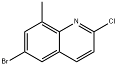 8-溴-2-氯-6-甲基喹啉 结构式