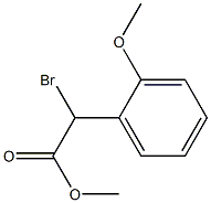 Benzeneacetic acid, α-broMo-2-Methoxy-, Methyl ester Struktur