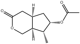 イソブーネインアセテート 化学構造式