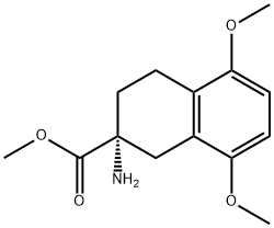 (R)-2-氨基-5,8-二甲氧基-1,2,3,4-四氢萘甲酸甲酯,99907-83-2,结构式