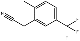 2-甲基-5-(三氟甲基)苯乙腈, 1000513-69-8, 结构式