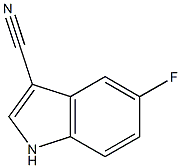 5-氟-3-吲哚甲腈, , 结构式