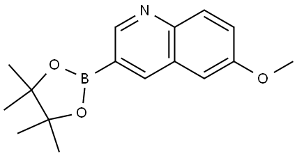 6-Methoxy-3-(4,4,5,5-tetraMethyl-1,3,2-dioxaborolan-2-yl)quinoline Struktur