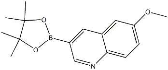 6-Methoxy-3-(4,4,5,5-tetraMethyl-1,3,2-dioxaborolan-2-yl)quinoline Structure