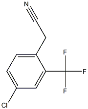 2 - trifluoroMethyl-4 - Chlorophenylacetonitrile Struktur