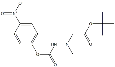 4-nitrophenyl 2-(2-tert-butoxy-2-oxoethyl)-2-Methylhydrazinecarboxylate Structure