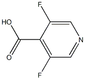 3,5-difluoropyridine-4-carboxylic acid Struktur