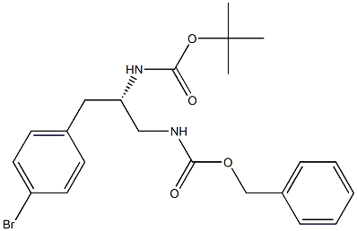 (S)-1-CBZ-AMINO-2-BOC-AMINO-3-(4-BRoMo-PHENYL)-PROPANE Structure