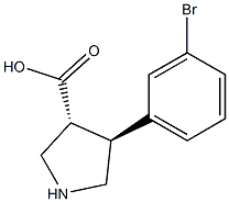  (+/-)-trans-4-(3-broMo-phenyl)-pyrrolidine-3-carboxylic acid
