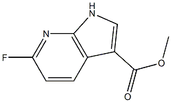 6-Fluoro-7-azaindole-3-caroboxylic acid Methyl ester 结构式