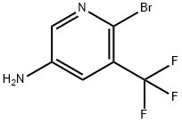 6-溴-5-(三氟甲基)吡啶-3-胺 结构式