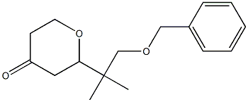 2-(1-(苄氧基)-2-甲基丙烷-2-YL)四氢吡喃酮, , 结构式