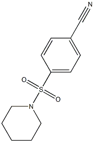 4-(哌啶磺酰基)苯腈, , 结构式