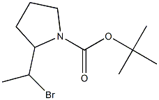 tert-Butyl 2-(1-broMoethyl)pyrrolidine-1-carboxylate Struktur