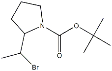 tert-Butyl 2-(1-broMoethyl)pyrrolidine-1-carboxylate Structure