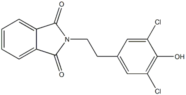 N-(4-Hydroxy-3,5-dichlorophenylethyl)phthaliMide Structure