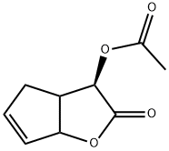 (3R)-2-氧代-3,3A,4,6A-四氢-2H-环戊二烯并[B]呋喃-3-基乙酸酯,1431704-20-9,结构式