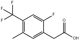 2-Fluoro-5-Methyl-4-(trifluoroMethyl)phenylacetic acid, 97% Struktur