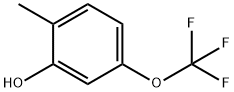 2-メチル-5-(トリフルオロメトキシ)フェノール 化学構造式
