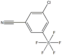 3-氯-5-(无氟硫代)苯腈, , 结构式
