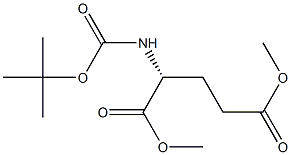 (R)-diMethyl2-(tert-butoxycarbonylaMino)pentanedioate Structure