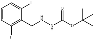 tert-butyl 2-(2,6-difluorobenzyl)hydrazinecarboxylate Struktur
