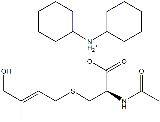 N-Acetyl-S-(4-hydroxy-3-Methyl-2-trans-buten-1-yl)-L-cysteine DicyclohexylaMMoniuM Salt Structure
