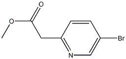 (5-BroMo-pyridin-2-yl)-acetic acid Methyl ester 结构式