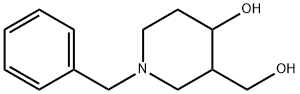 1-benzyl-3-(hydroxyMethyl)piperidin-4-ol Struktur
