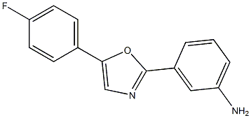 3-(5-(4-fluorophenyl)oxazol-2-yl)benzenaMine Structure