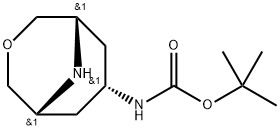 endo-7-(Boc-aMino)-3-oxa-9-aza-bicyclo[3.3.1]nonane, 1434141-83-9, 结构式