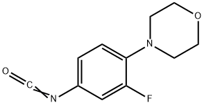 (3-fluoro-4-(Morpholinyl)phenyl)isocyanate Structure