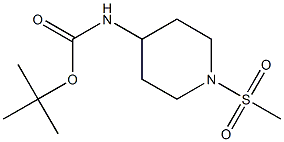 (1-Methanesulfonyl-piperidin-4-yl)-carbaMic acid tert-butyl ester 结构式