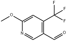 6-甲氧基-4-三氟甲基吡啶-3-醛 结构式