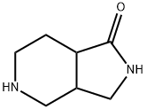 オクタヒドロ-1H-ピロロ[3,4-C]ピリジン-1-オン 化学構造式