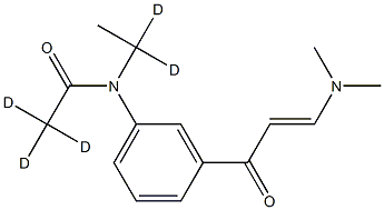 (E)-N-(3-(3-(DiMethylaMino)acryloyl)phenyl)-N-ethylacetaMide-d5 Struktur