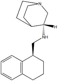 (R)-N-(1-((S)-1,2,3,4-四氢萘基)甲基)-3-奎宁胺, , 结构式