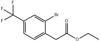 ethyl 2-(2-broMo-4-(trifluoroMethyl)phenyl)acetate Structure