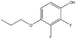 4-丙氧基-2,3-二氟苯酚,,结构式