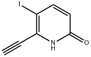 2-Ethynyl-6-hydroxy-3-iodopyridine Struktur