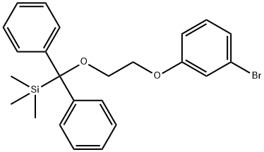 (2-(3-ブロモフェノキシ)エトキシ)(TERT-ブチル)ジフェニルシラン 化学構造式