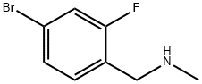 1-(4-broMo-2-fluorophenyl)-N-MethylMethanaMine Struktur