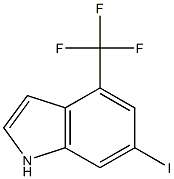 6-碘-4-三氟甲基吲哚, , 结构式