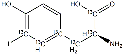 3-Iodo-tyrosine-13C6 Structure