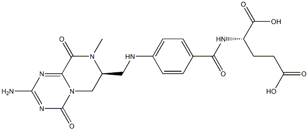 (S)-N-[4-[[((S)-2-AMino-6,7,8,9-tetrahydro-8-Methyl-4,9-dioxo-4H-pyrazino[1,2-a]-1,3,5-triazin-7-yl)Methyl]aMino]benzoyl]-L-glutaMic Acid Structure